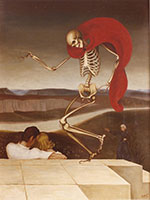 Tableau de l'artiste peintre Charles Sahuguet : Danse Macabre - 1965